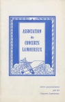 Concerts Lamoureux - 1er novembre 1959 © DR